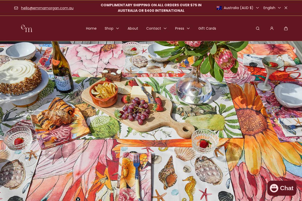 emmamorgan.com.au homepage screenshot