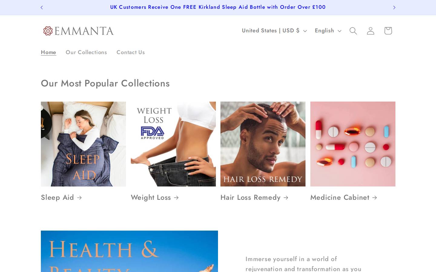 emmanta.com homepage screenshot