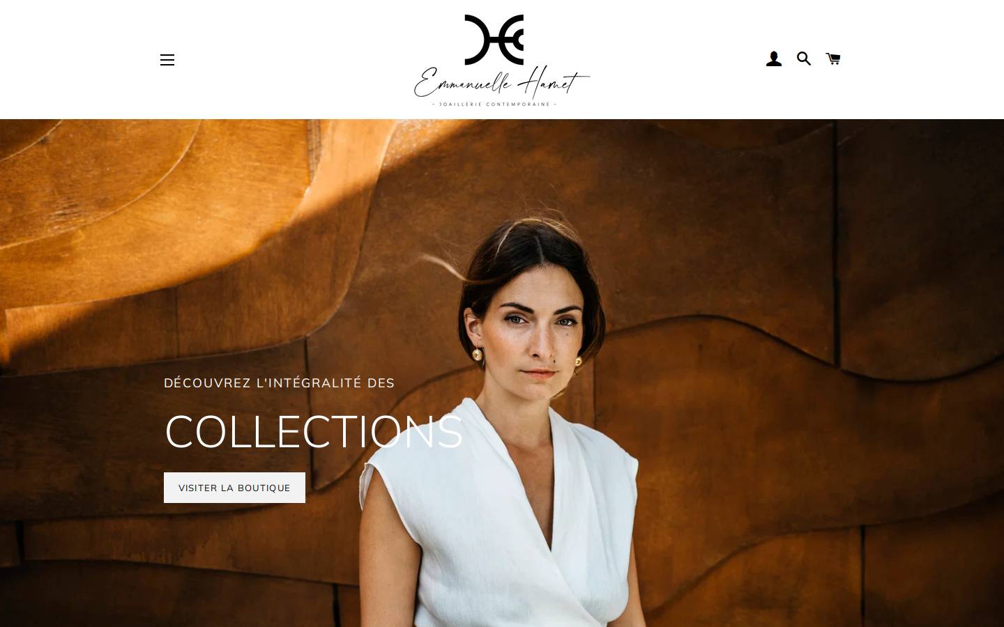 emmanuellehamet-boutique.com homepage screenshot