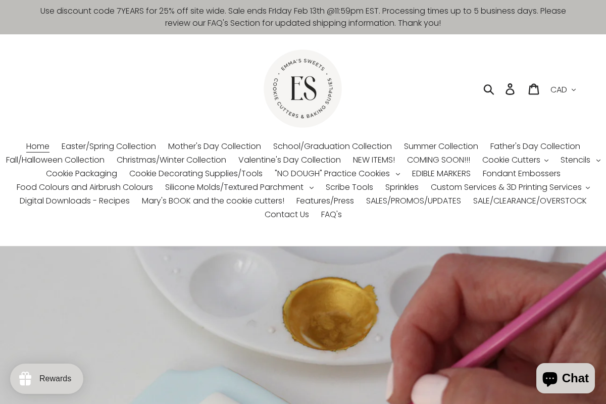 Emma's Sweets homepage screenshot