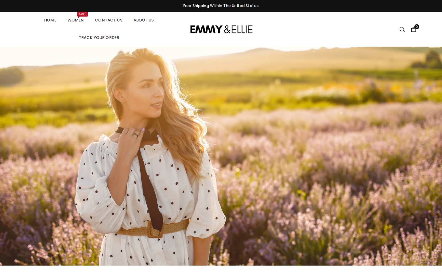 Emmy & Ellie homepage screenshot