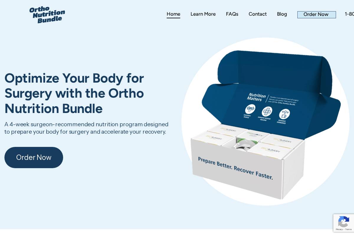 emnortho.com homepage screenshot