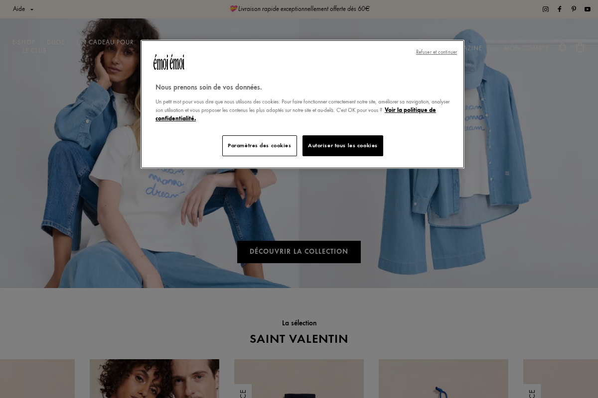 émoi émoi homepage screenshot