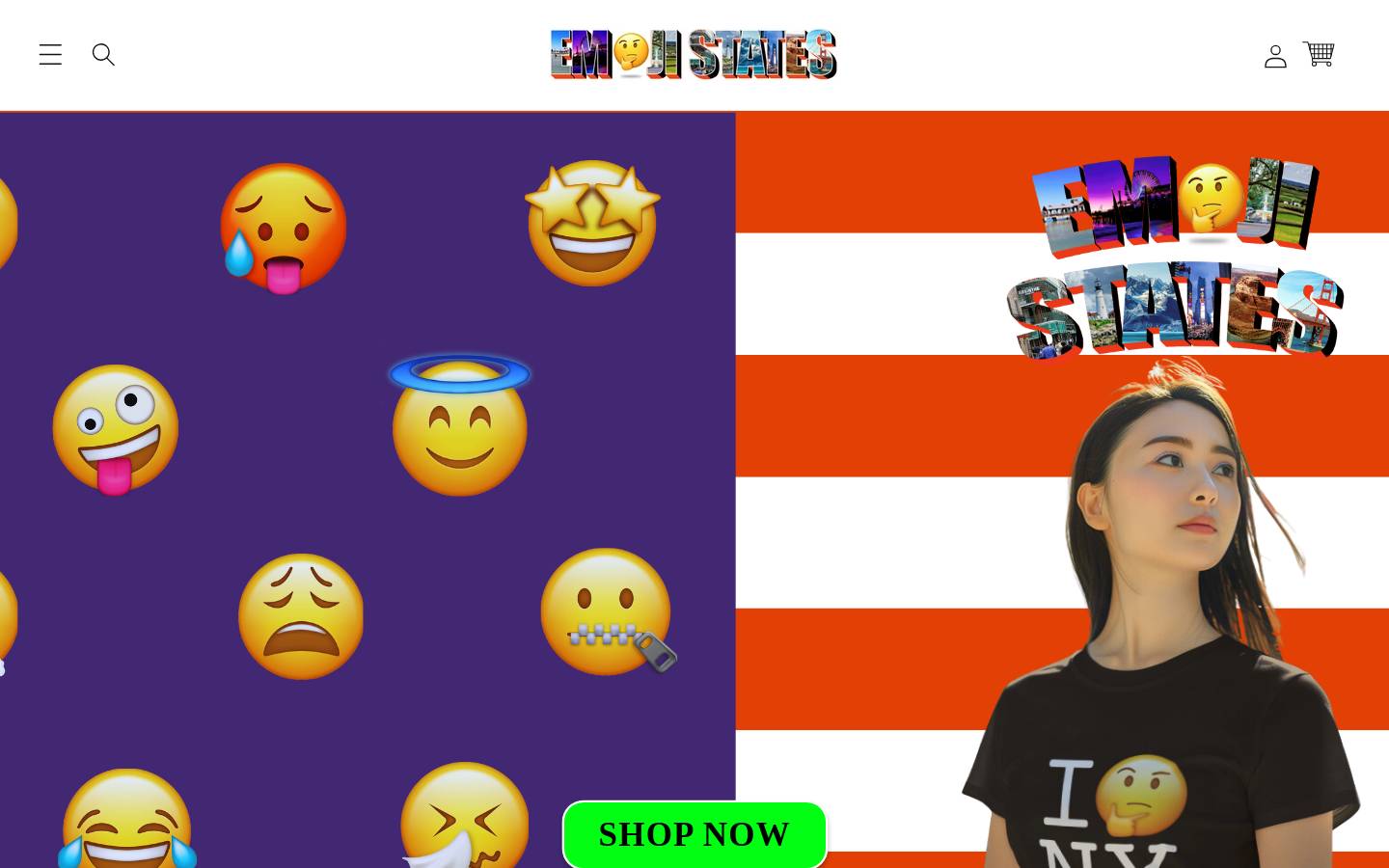 emojistates.com homepage screenshot