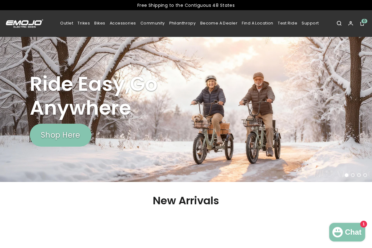 Emojo Bike homepage screenshot