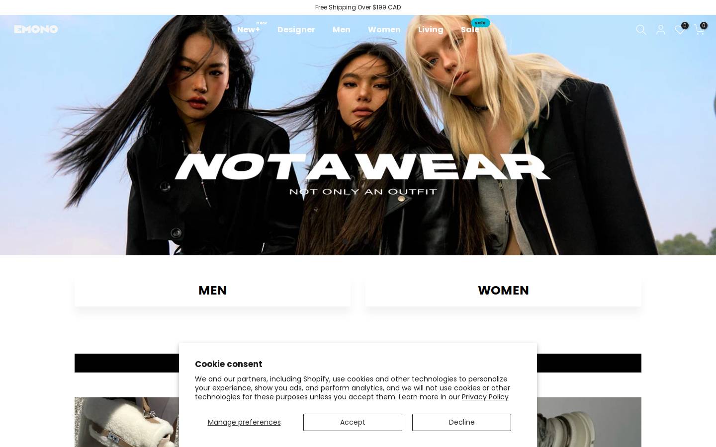 emono.ca homepage screenshot