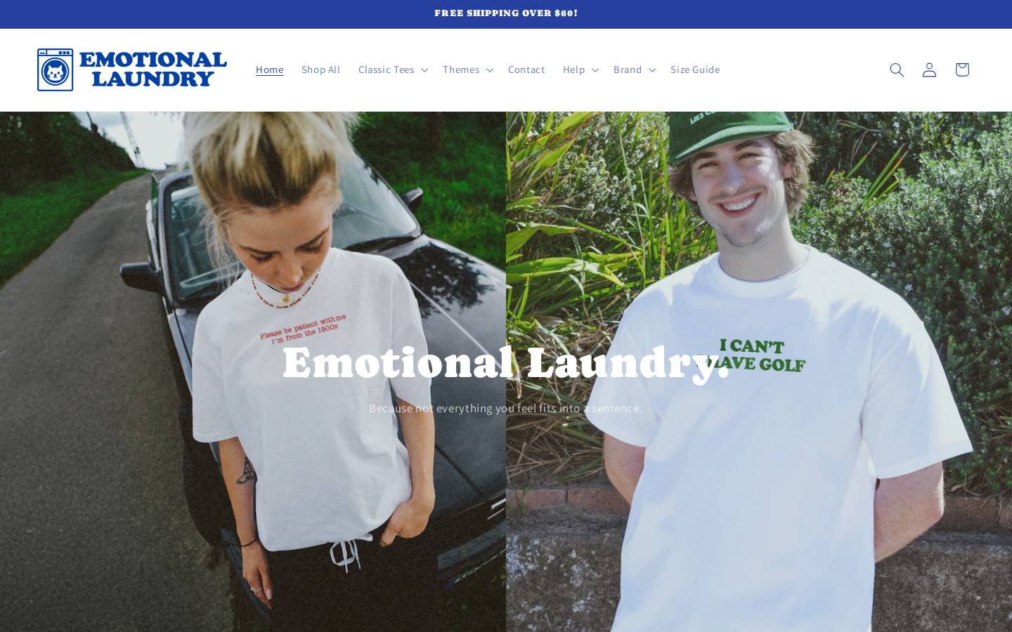 emotionallaundry.com homepage screenshot