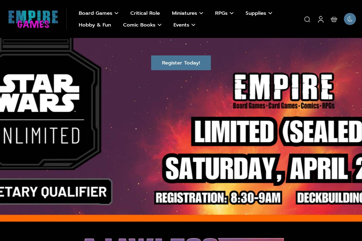 empire-games.com homepage screenshot