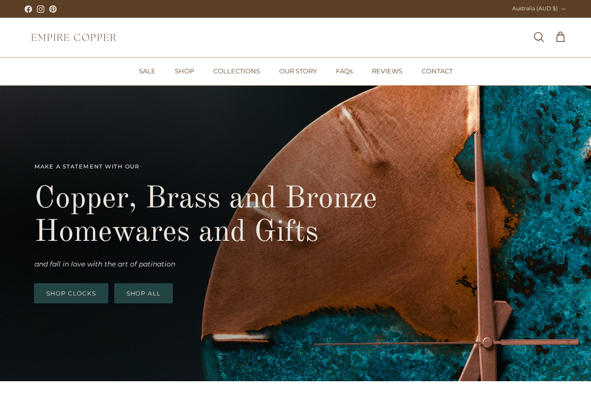 empirecopper.com homepage screenshot