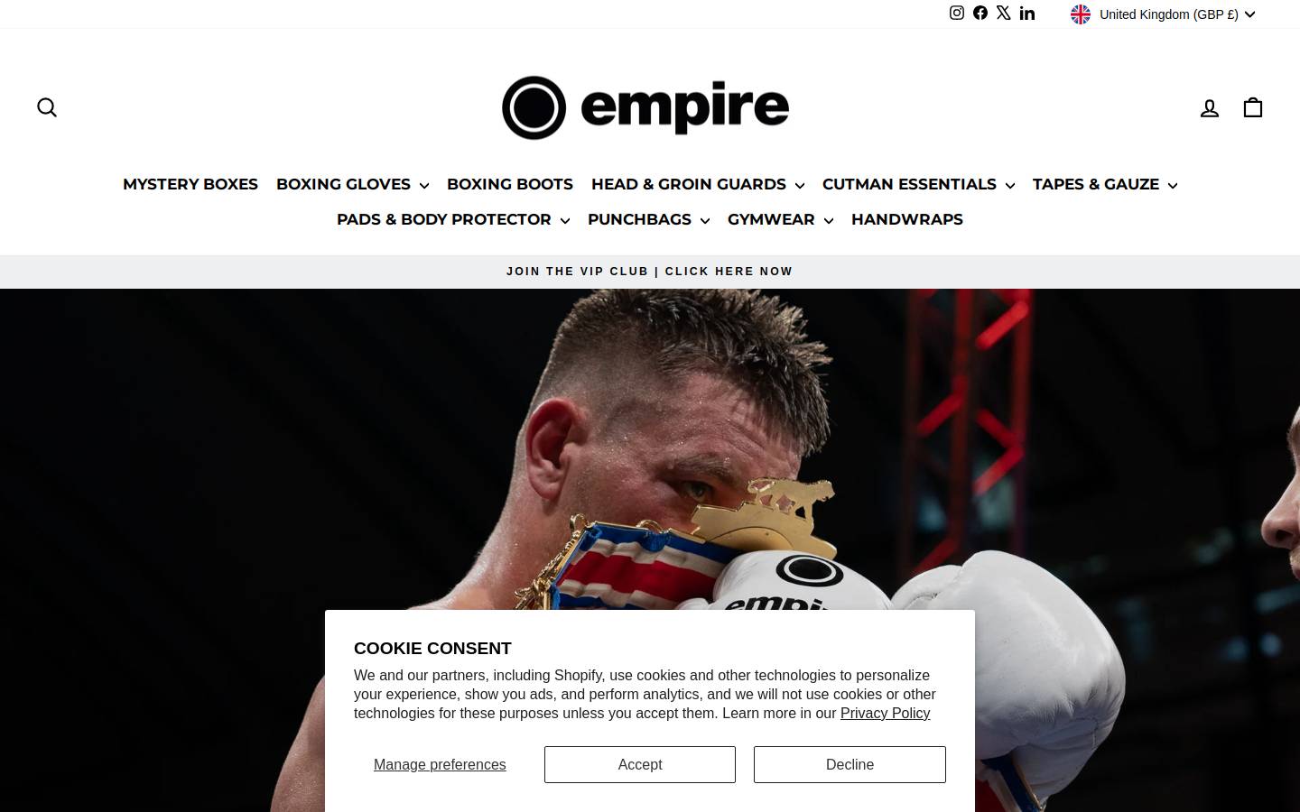 empireprotape.com homepage screenshot