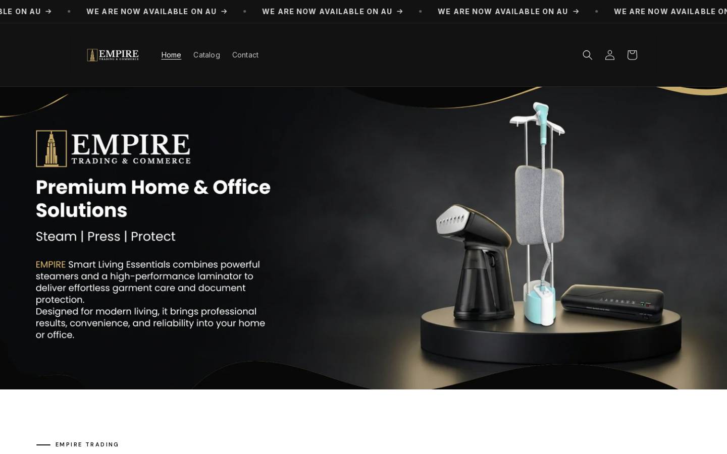 empiretradingandcommerce.com homepage screenshot