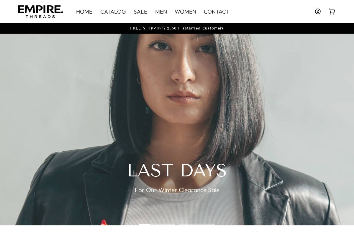 empirthreads.com homepage screenshot