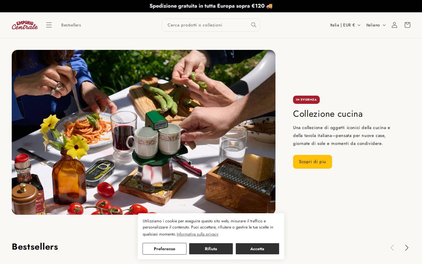 emporiocentrale.com homepage screenshot