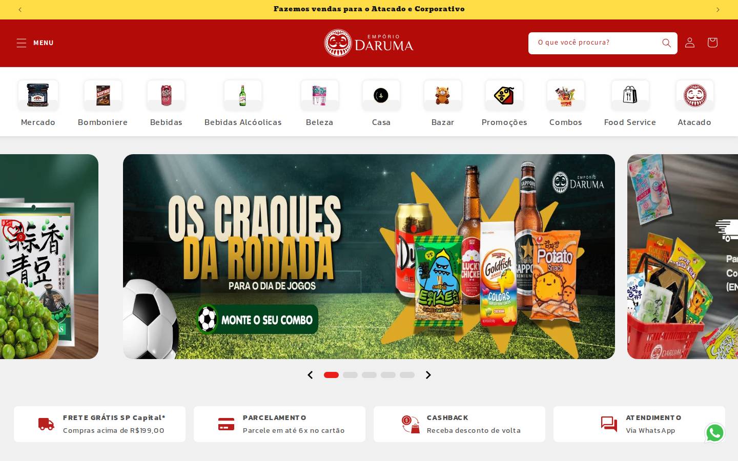 emporiodaruma.com.br homepage screenshot