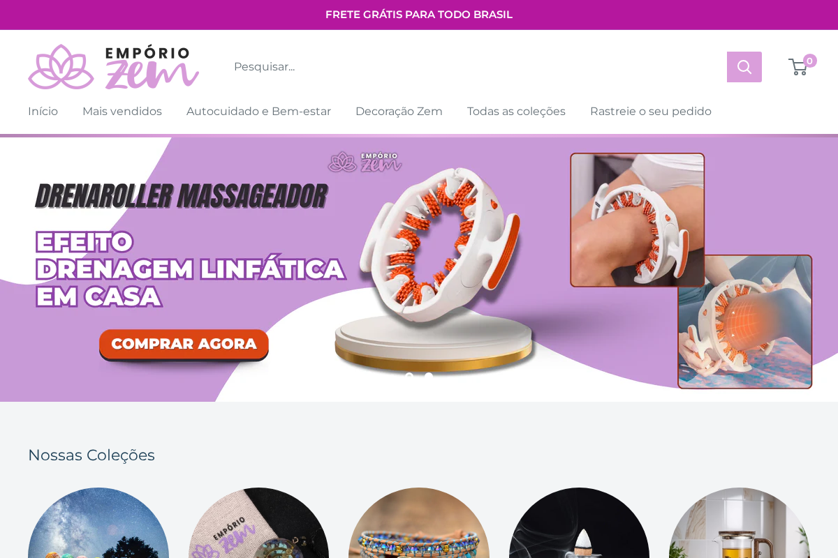 Loja Empório Zem homepage screenshot