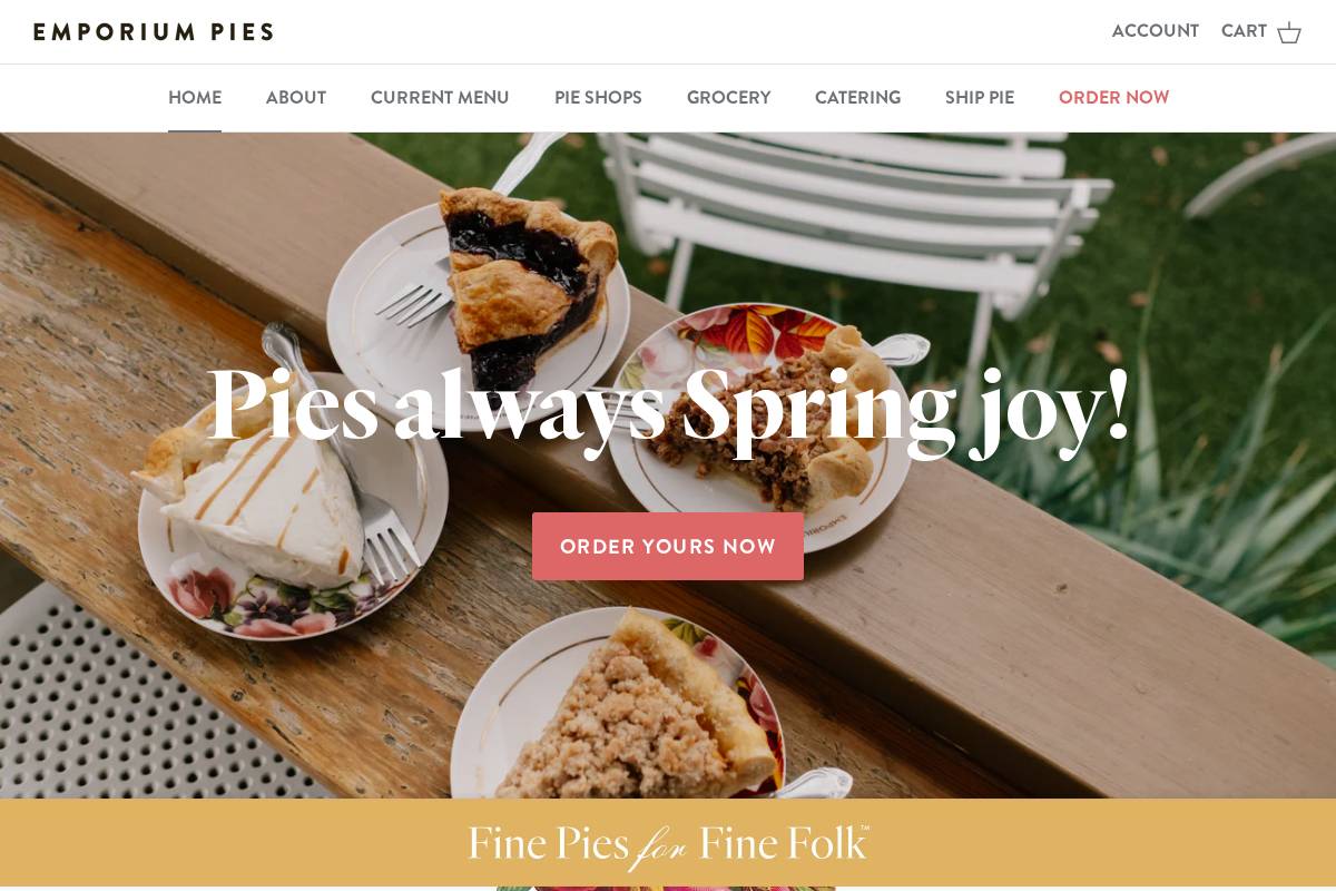emporiumpies.com homepage screenshot