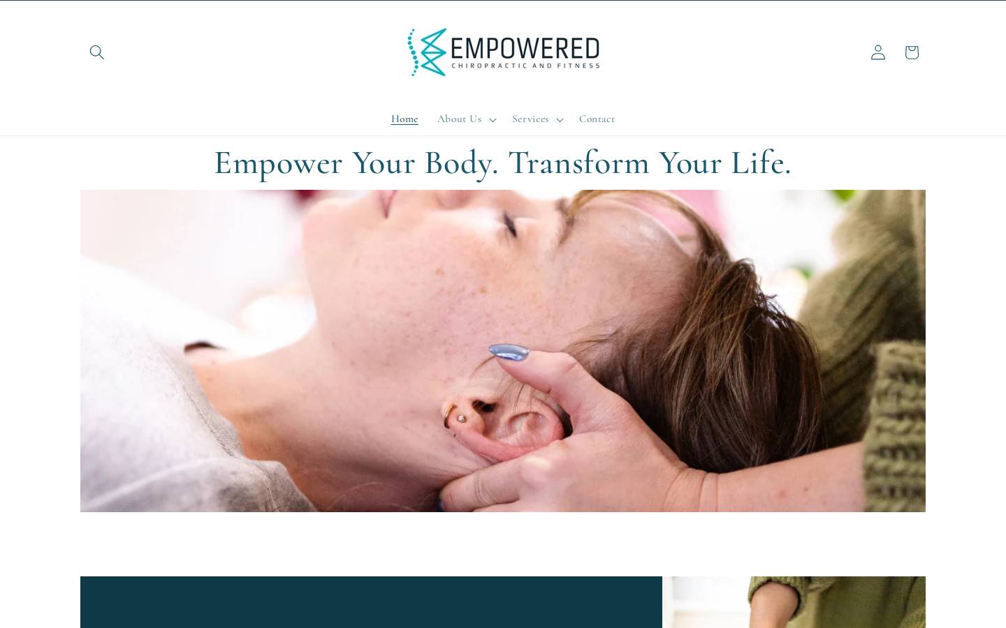 empoweredchiropracticandfitness.com homepage screenshot