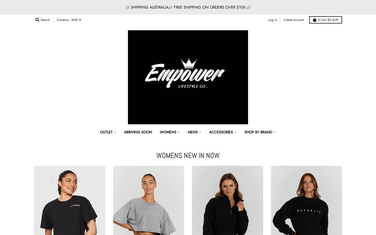 empowerlifestyle.com.au homepage screenshot