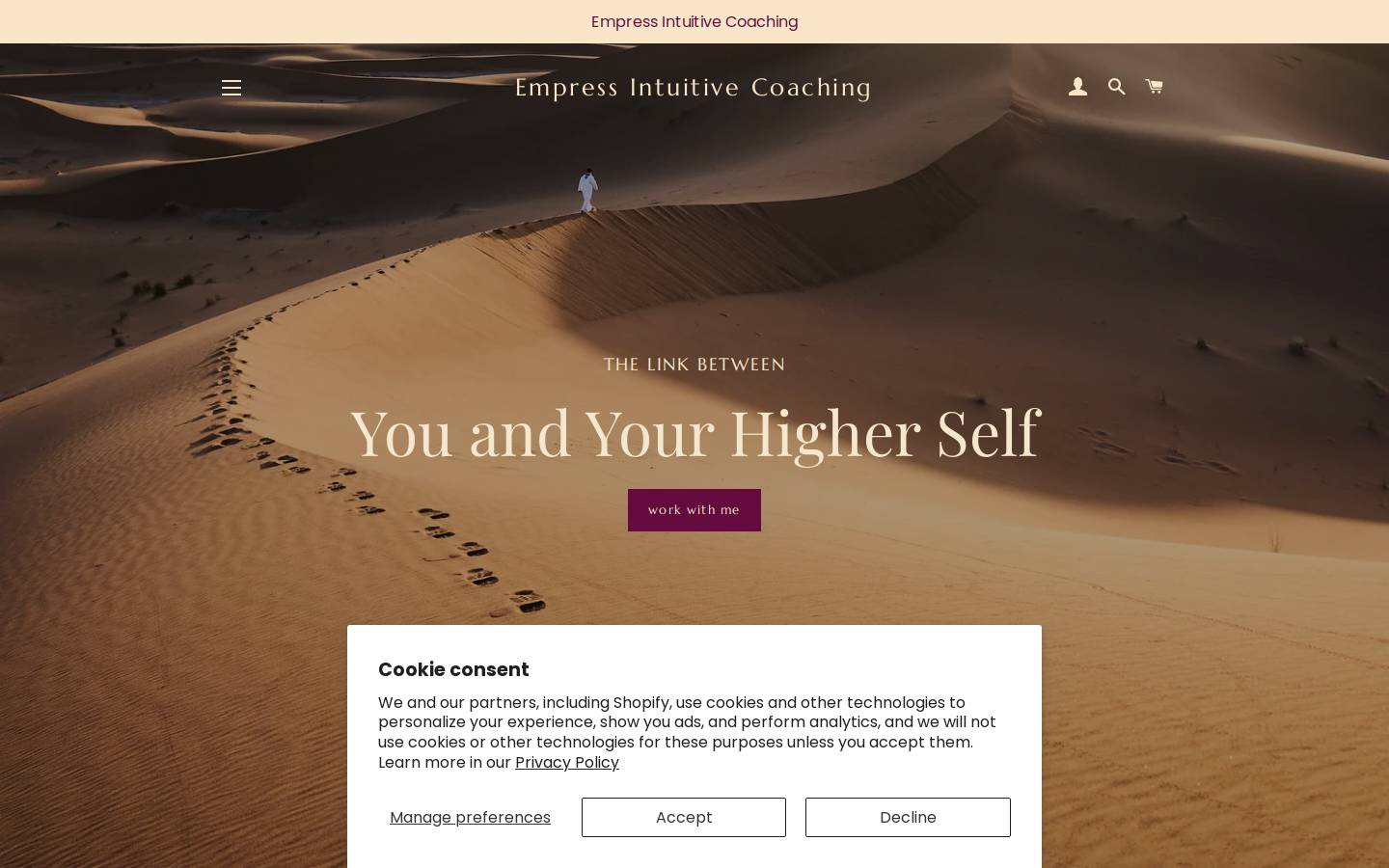 empressintuitive.com homepage screenshot