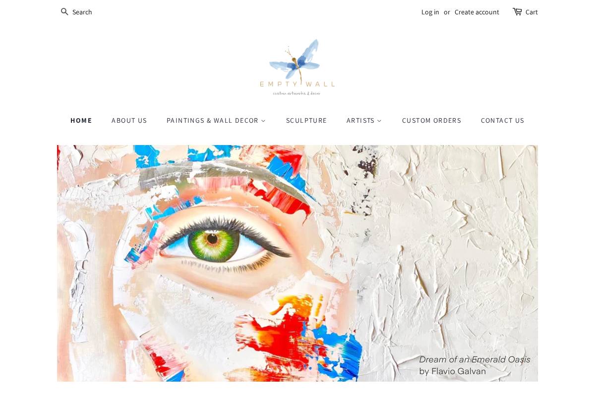 emptywall.ca homepage screenshot