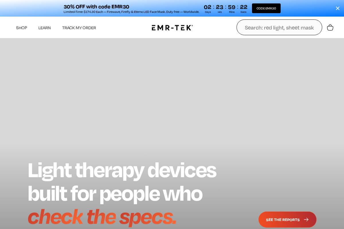 EMR-TEK INC. homepage screenshot
