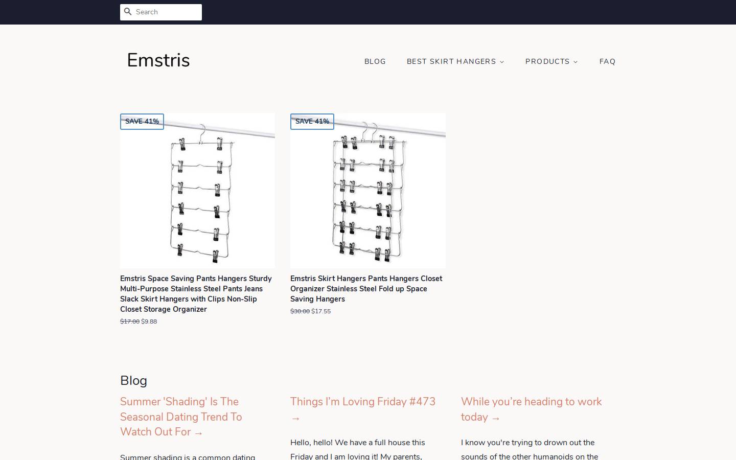 emstris.com homepage screenshot