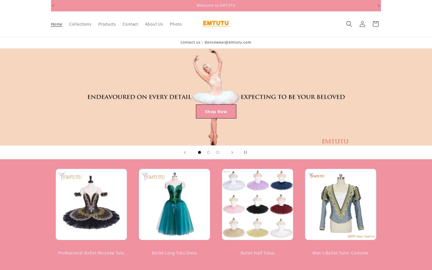 emtutu.com homepage screenshot