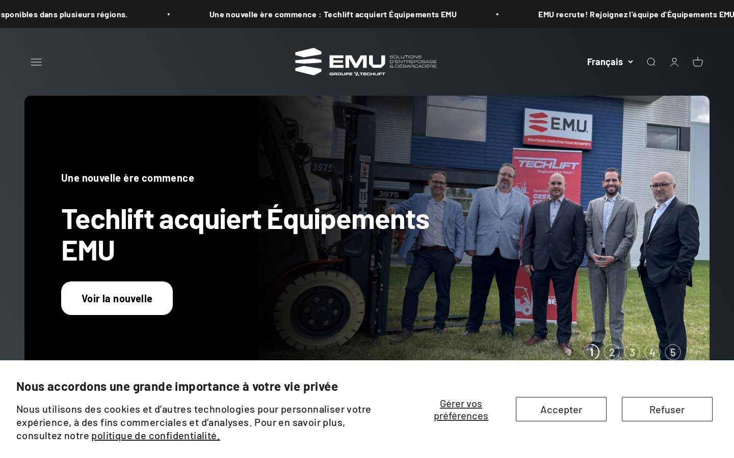 emu.ca homepage screenshot