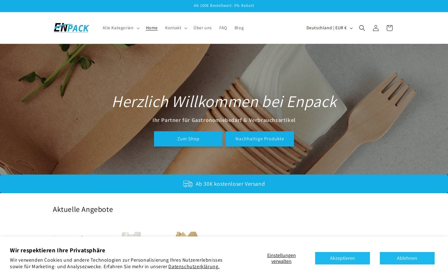 en-pack.de homepage screenshot