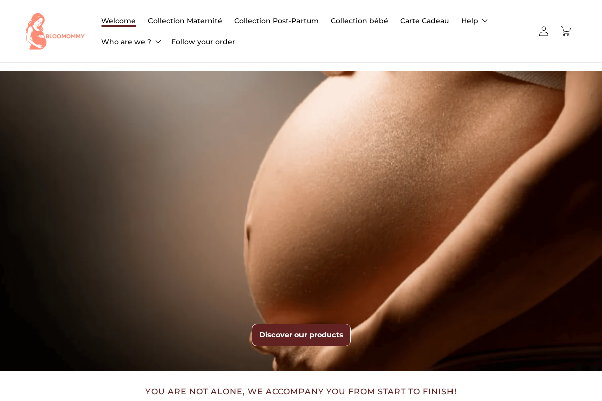 Bloomommy homepage screenshot