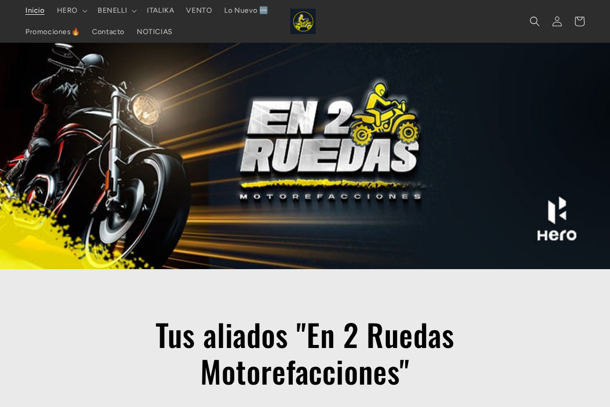 En2RuedasMotorefacciones homepage screenshot