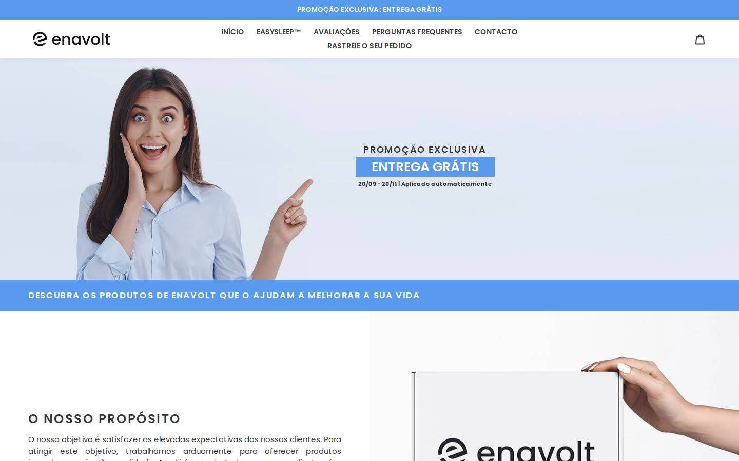 enavolt.com homepage screenshot