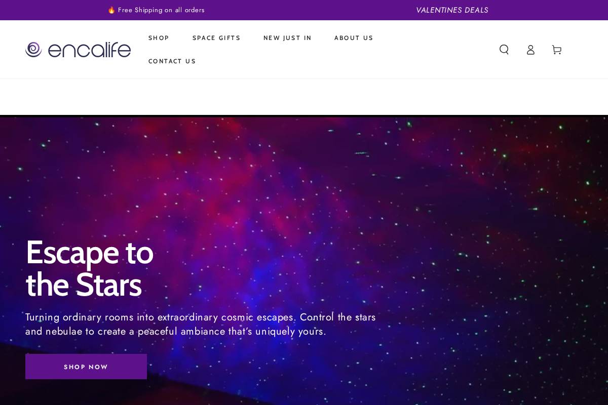 encalife.com homepage screenshot