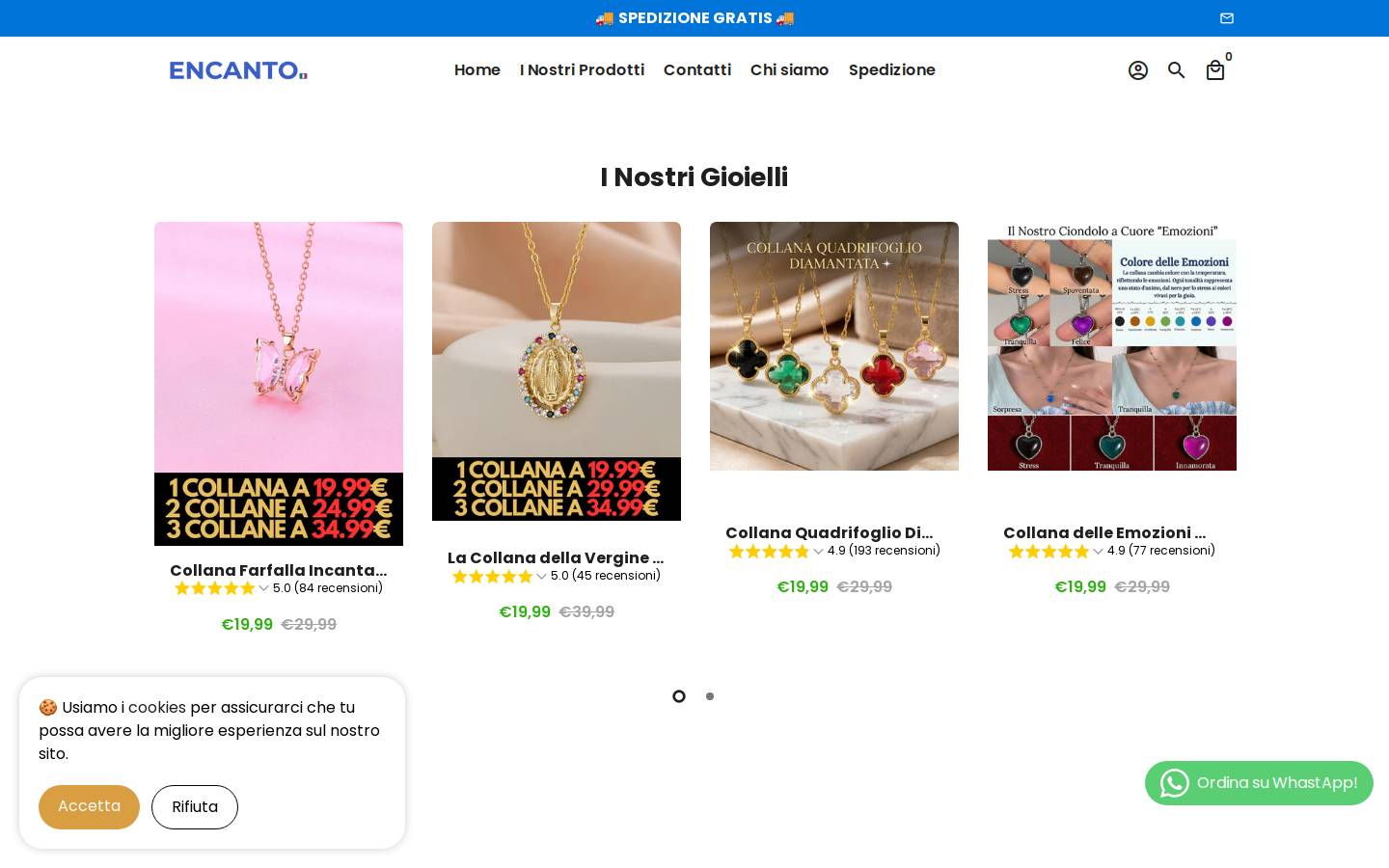 encantoitalia.com homepage screenshot