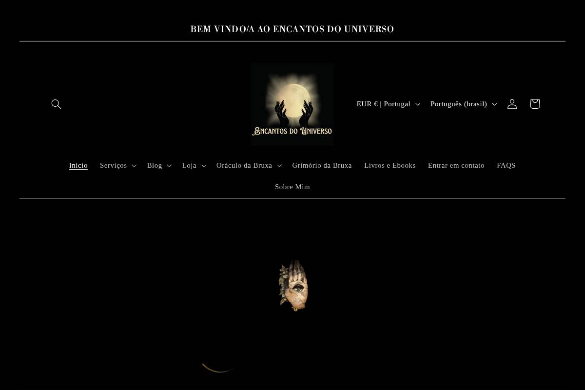 encantosdouniverso.com homepage screenshot