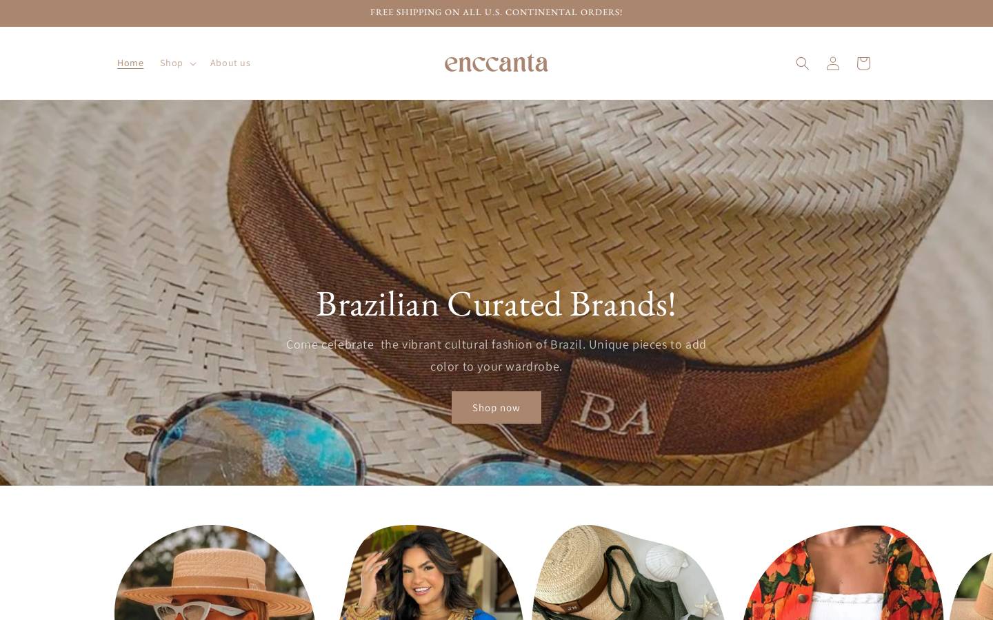 enccanta.com homepage screenshot
