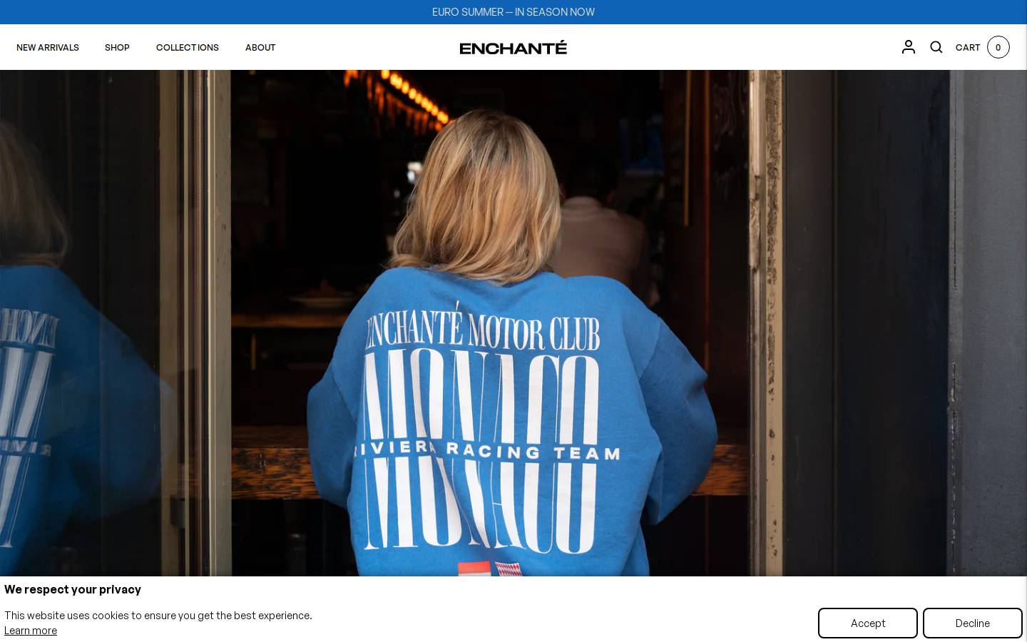 enchante.co homepage screenshot