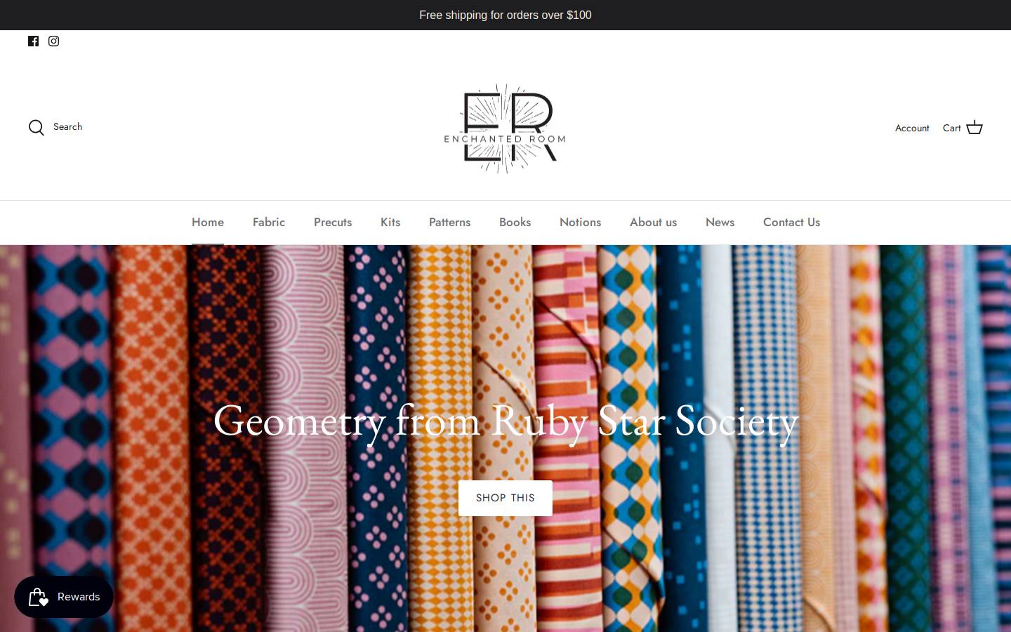 enchanted-room.com homepage screenshot