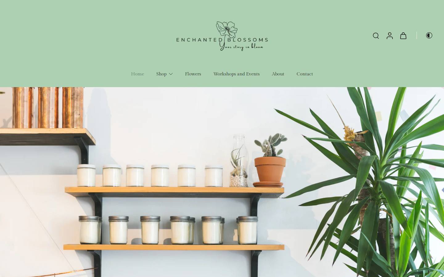 enchantedblossoms.shop homepage screenshot