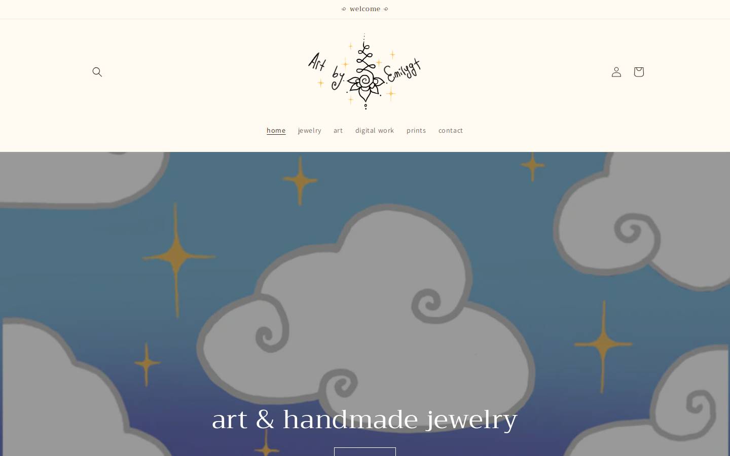 enchantedbyemily.com homepage screenshot