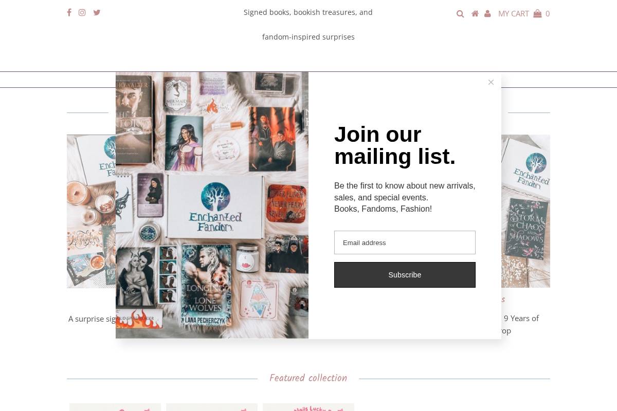 enchantedfandom.com homepage screenshot
