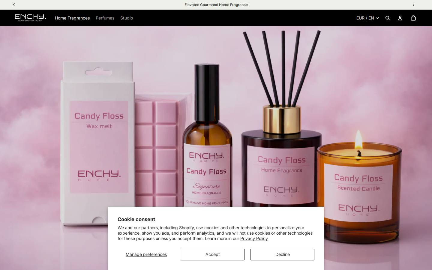 enchy.nl homepage screenshot