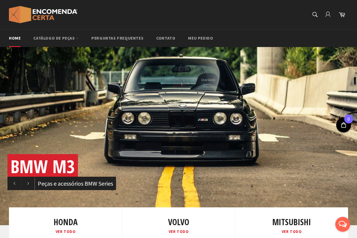 ENCOMENDA CERTA homepage screenshot