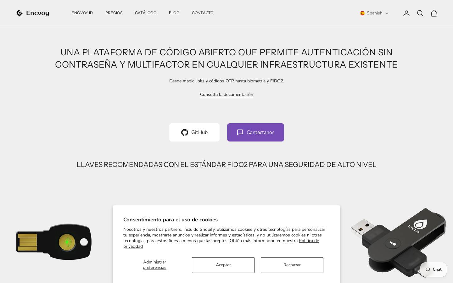 encvoy.es homepage screenshot