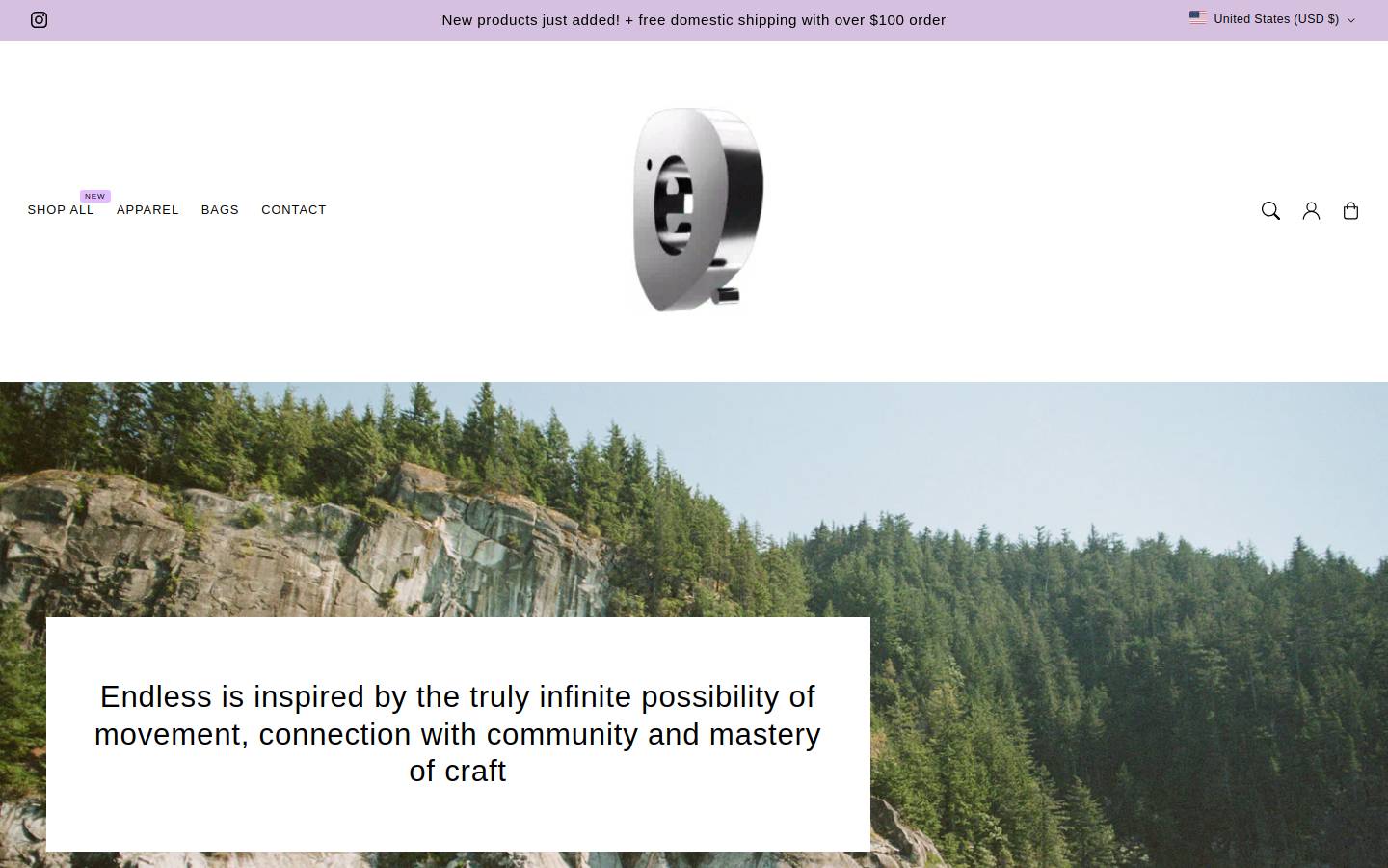 endlessclimbing.com homepage screenshot
