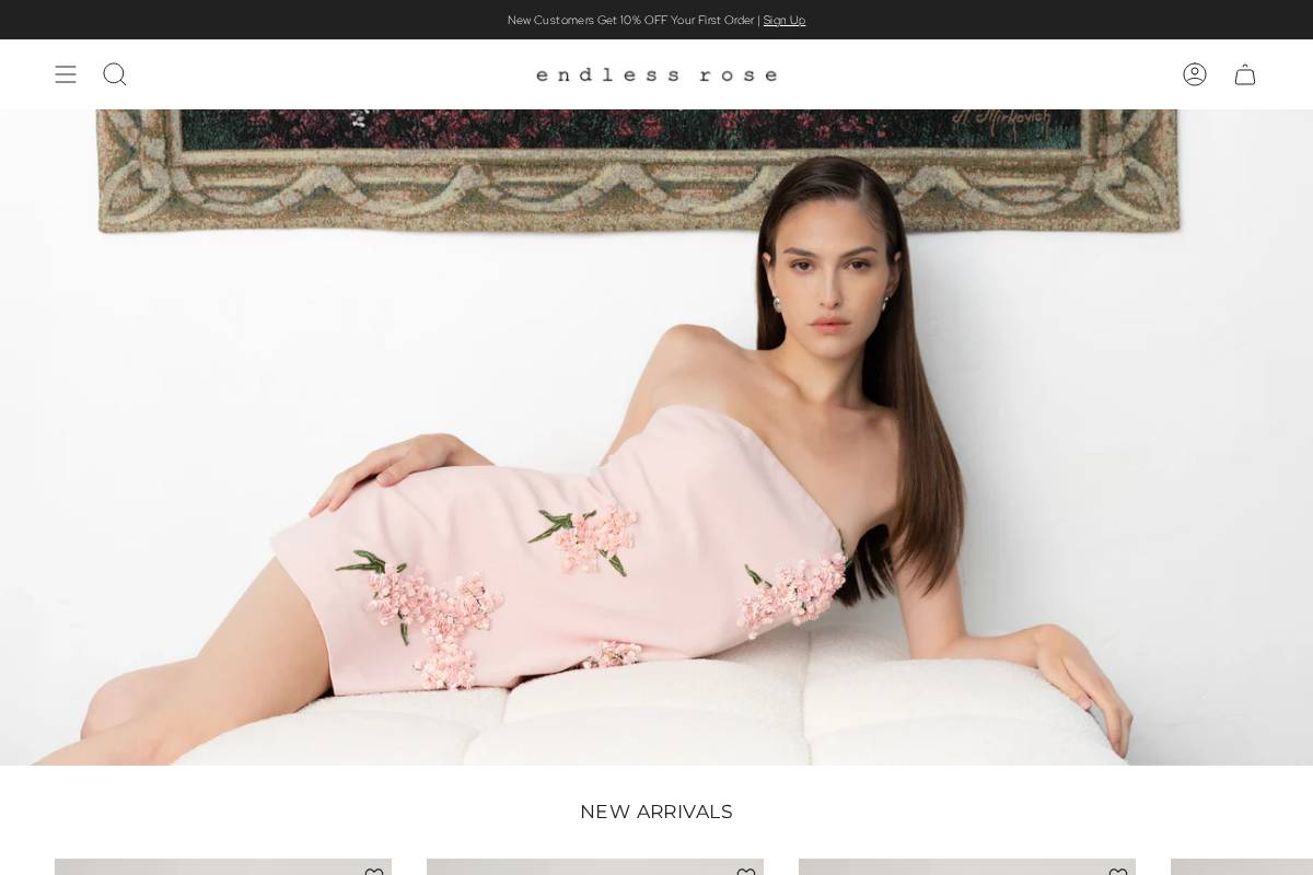 endlessrose.com homepage screenshot