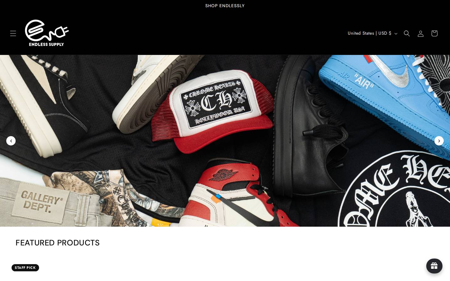 endlesssupply.com homepage screenshot
