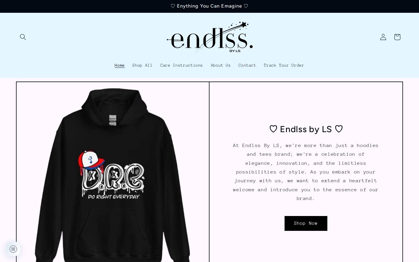 endlssbyls.com homepage screenshot