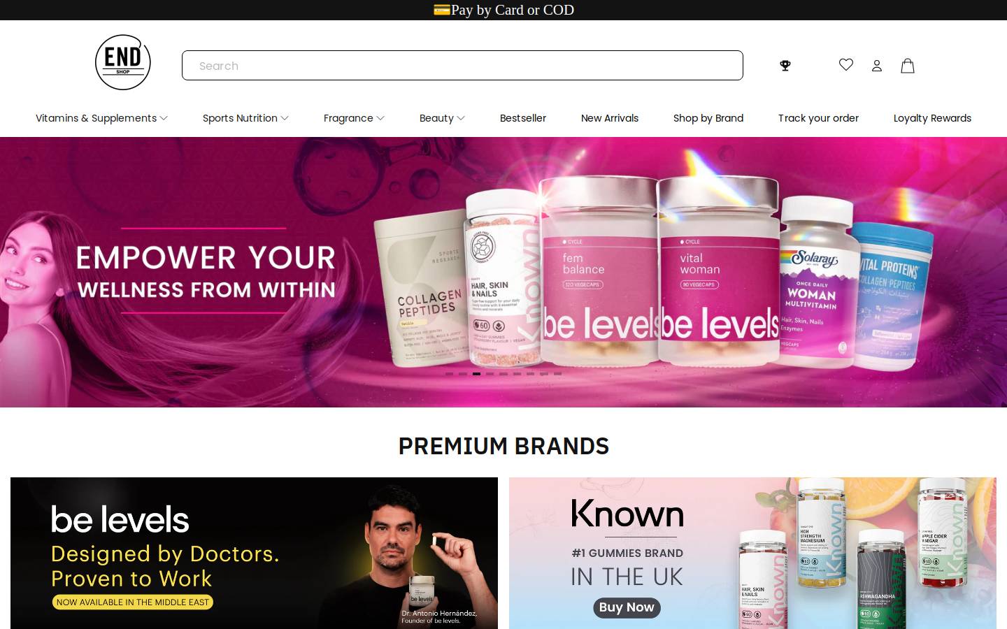 endnutrition.shop homepage screenshot
