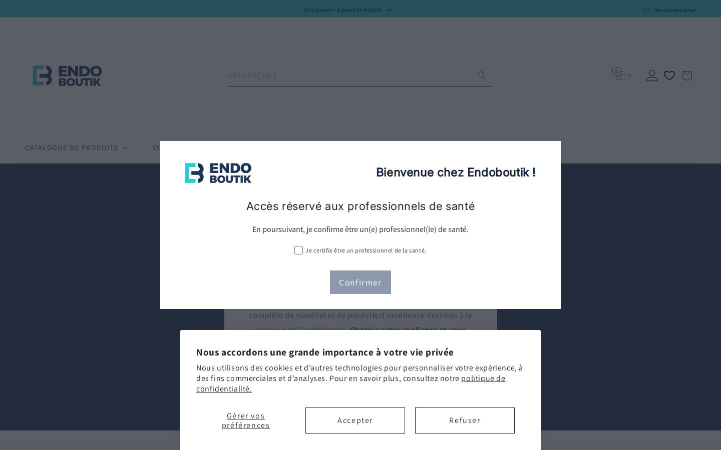 endoboutik.com homepage screenshot